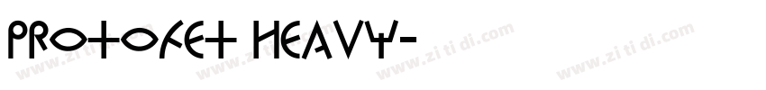ProtoFet Heavy字体转换